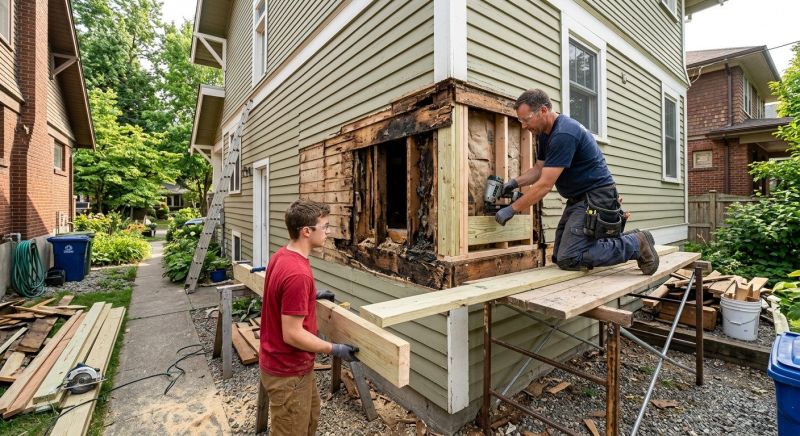 Structural Rot Repair in Overland Park, KS